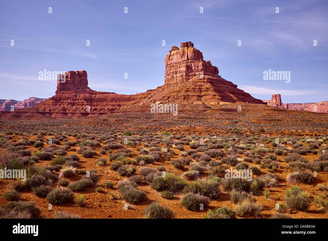Il paesaggio della Valle degli Dèi, Utah, Stati Uniti d'America Foto Stock
