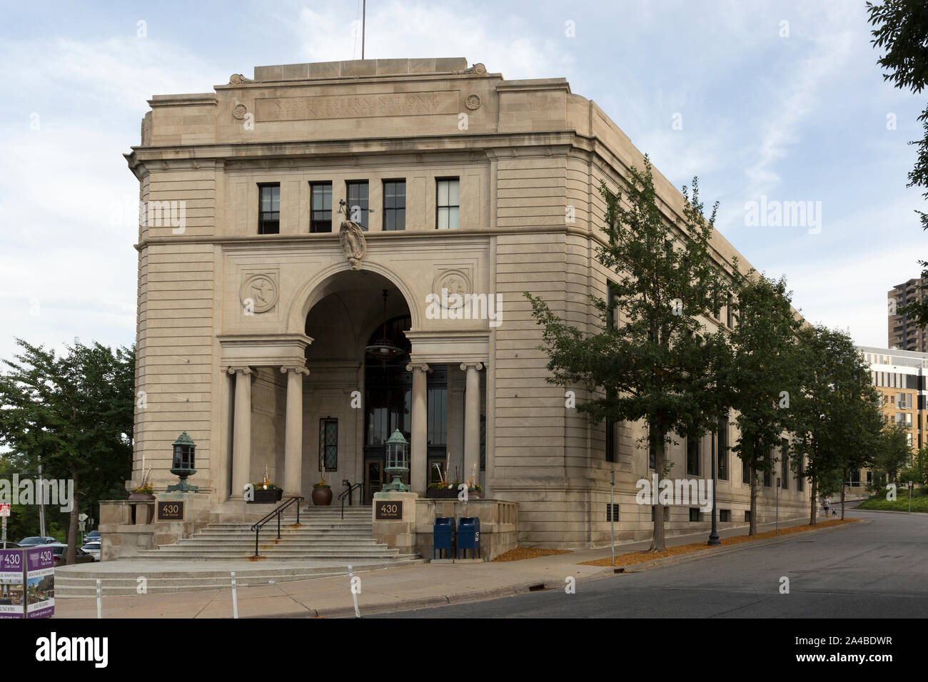 Il 1924 Northwestern storico nazionale di assicurazione vita Azienda Home Office edificio, noto anche come il Loring Park Edificio per uffici a Minneapolis, Min Foto Stock