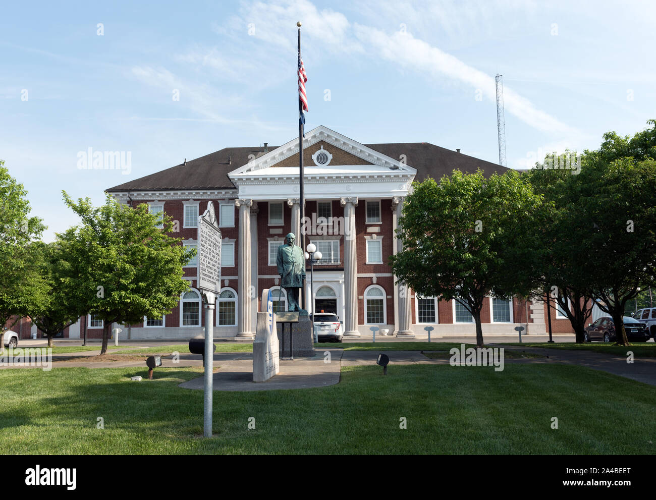 Il CSX (ex C&O) stazione ferroviaria a Huntington, West Virginia Foto Stock