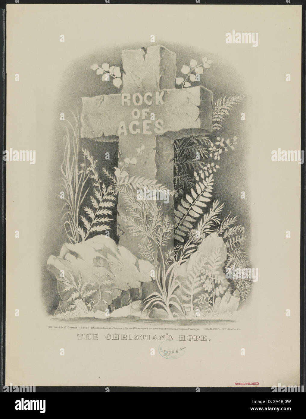 Il cristiano di speranza Foto Stock