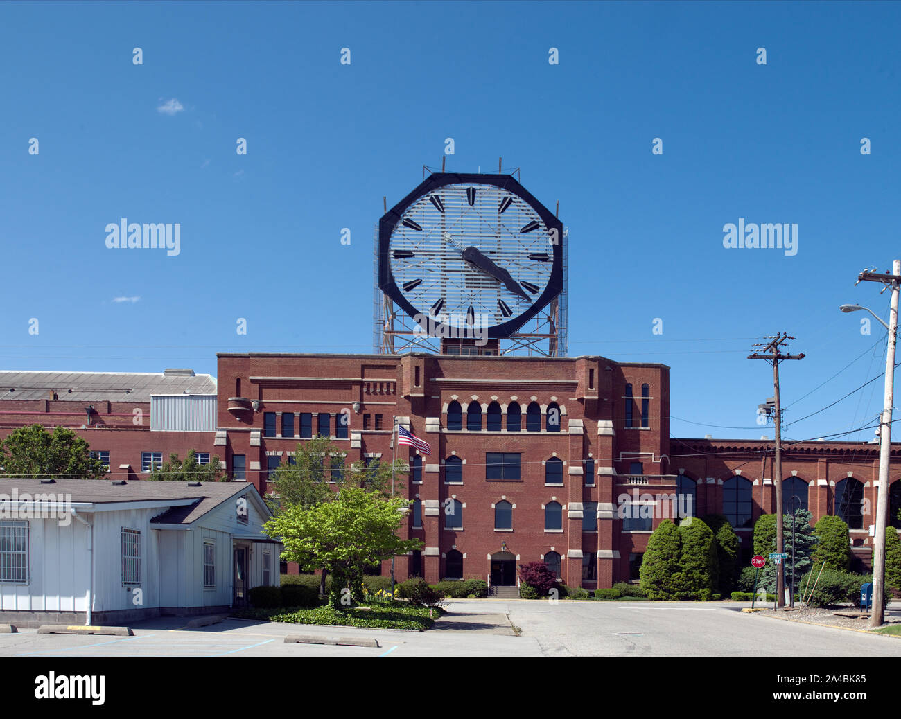 Il Colgate Clock, Colgage-Palmolive fabbrica, Clarksville, Indiana Foto Stock