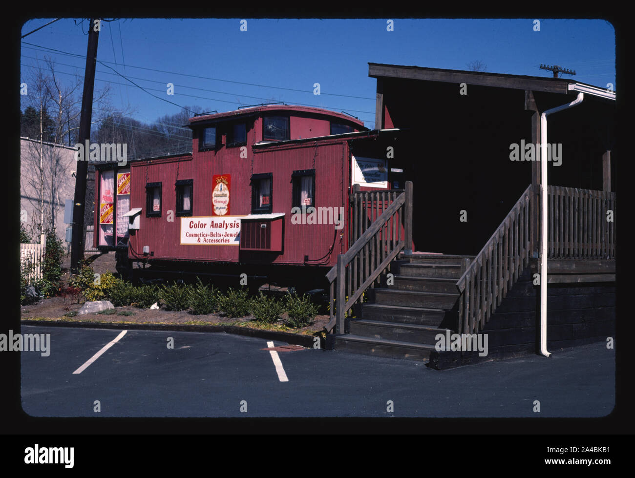 Il collegamento di colore di Asheville Carolina del Nord Foto Stock