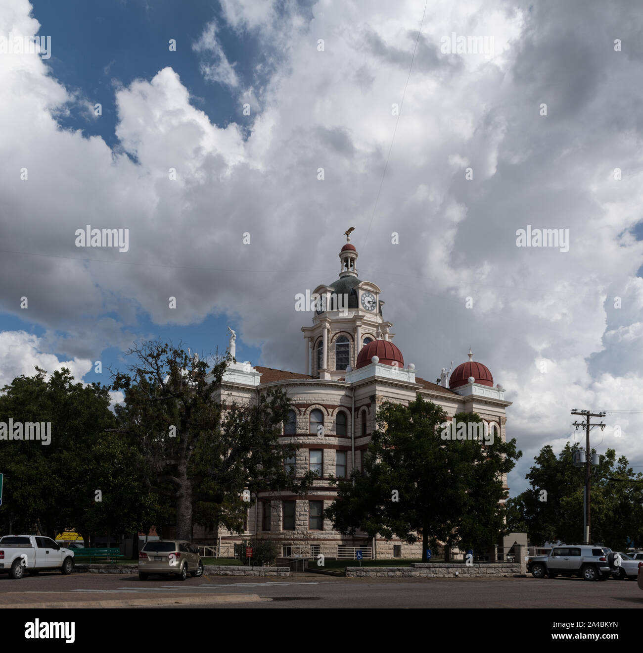 Il Coryell County Courthouse in Gatesville, Texas. Architetto W.C. Dodson ha progettato questa seconda in stile impero di costruire su un terreno donato da un precoce decantatore Foto Stock