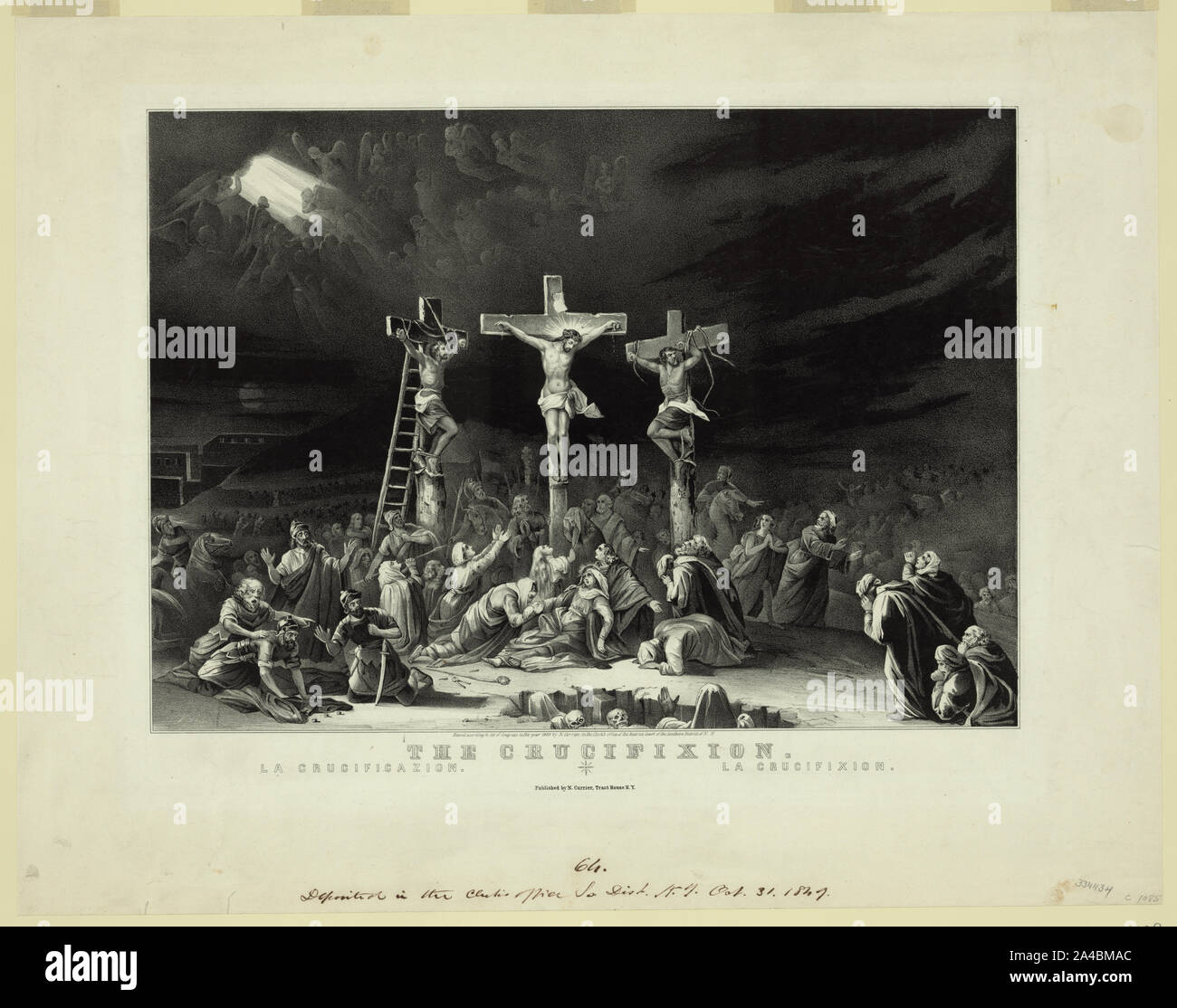 La crocifissione / La Crucificazion / La Crocifissione Foto Stock