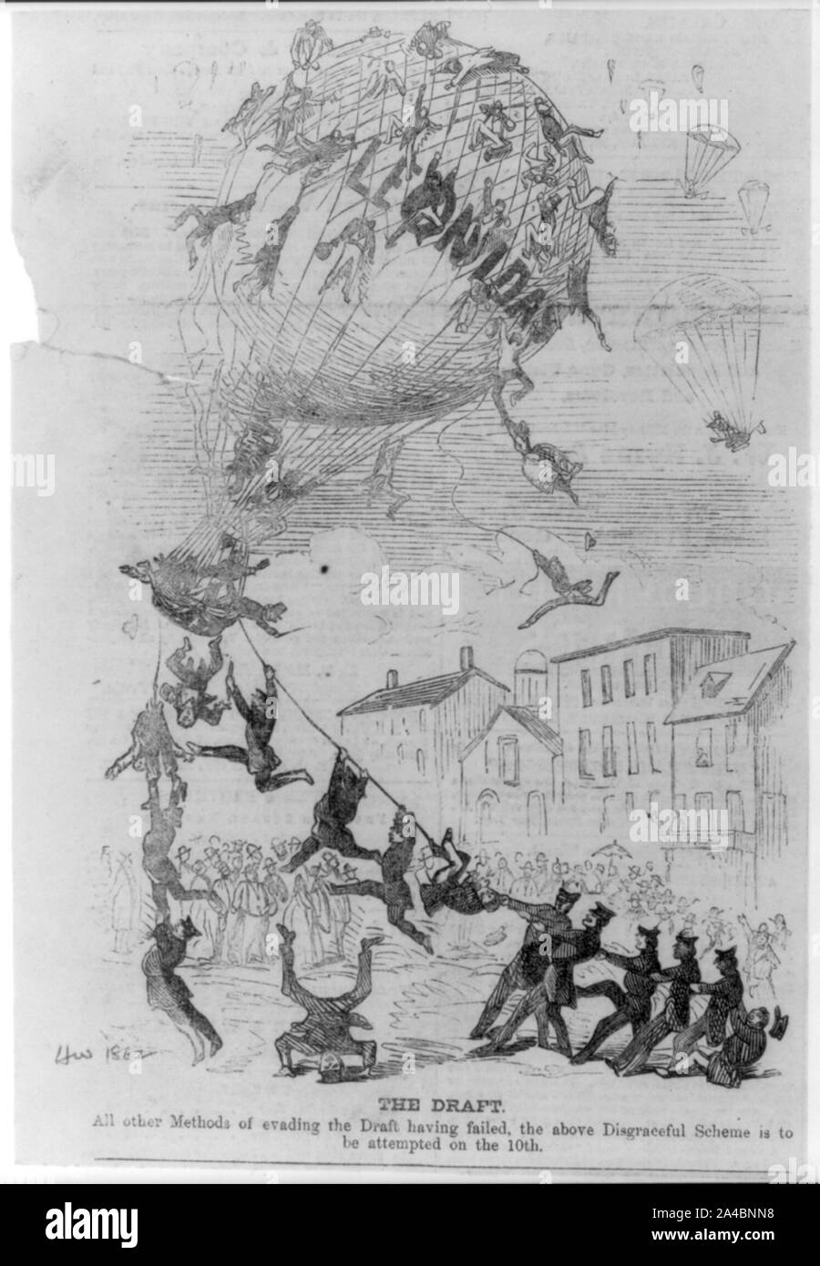 Il progetto. Tutti gli altri metodi di eludere il progetto avendo fallito, sopra il vergognoso regime deve essere tentato il decimo Foto Stock