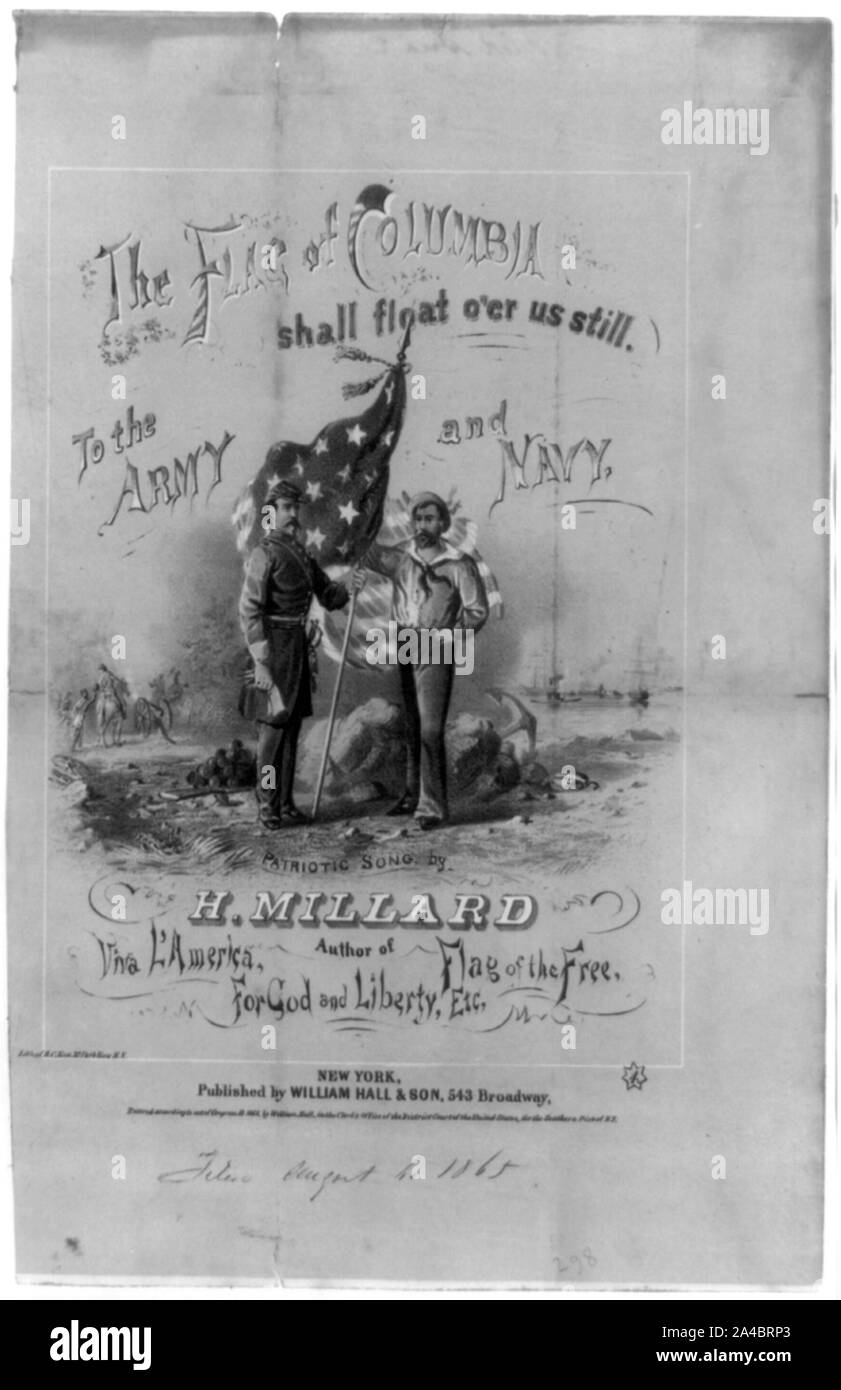 Bandiera della Columbia deve galleggiare O'er noi ancora, da H. Millard Foto Stock