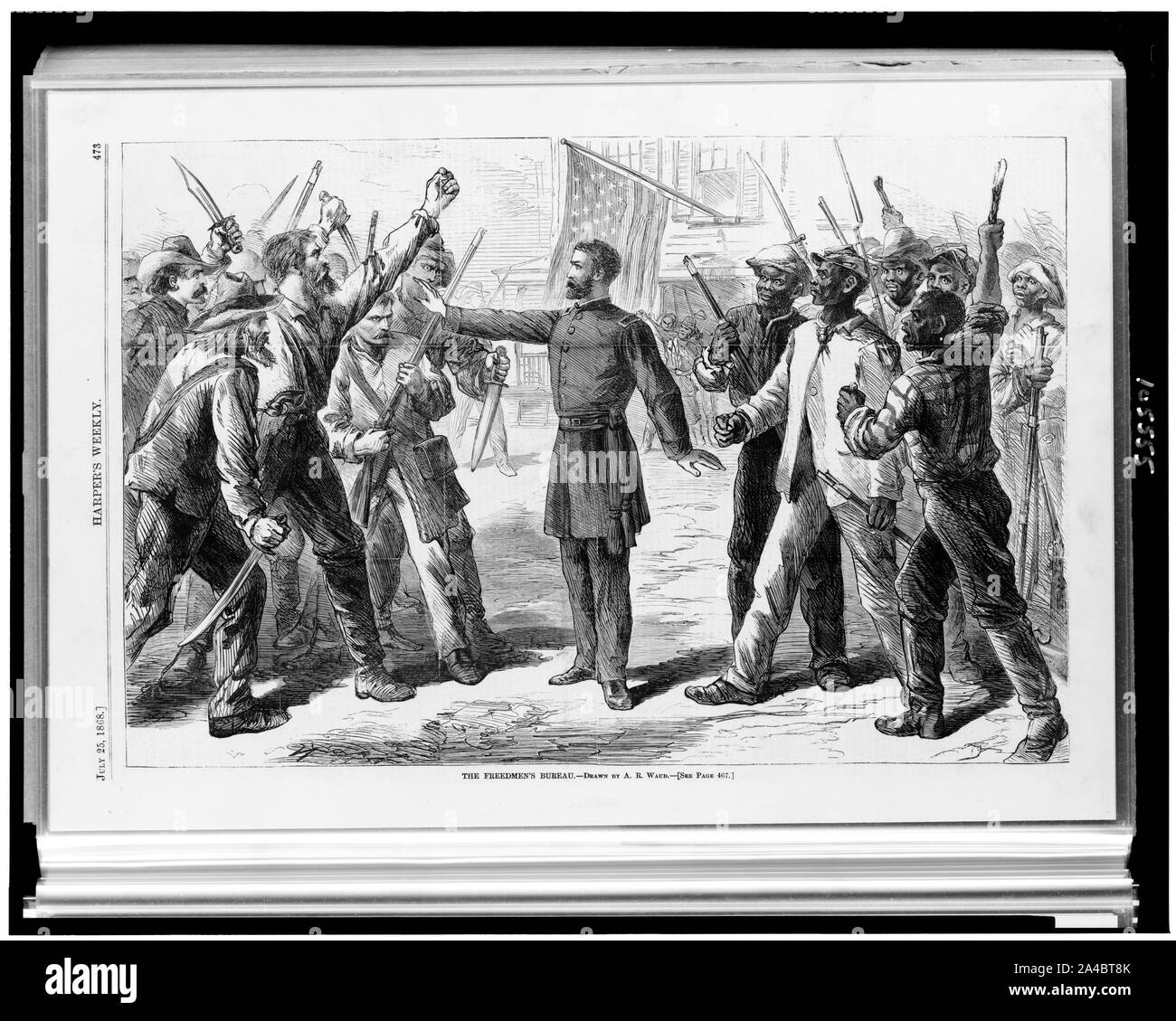 Il liberti Ufficio di presidenza / disegnati da P.A. Waud. Foto Stock