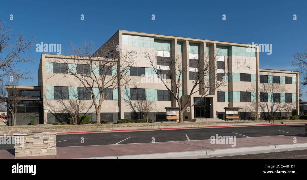 La Gaines County Courthouse in Seminole, Texas Foto Stock