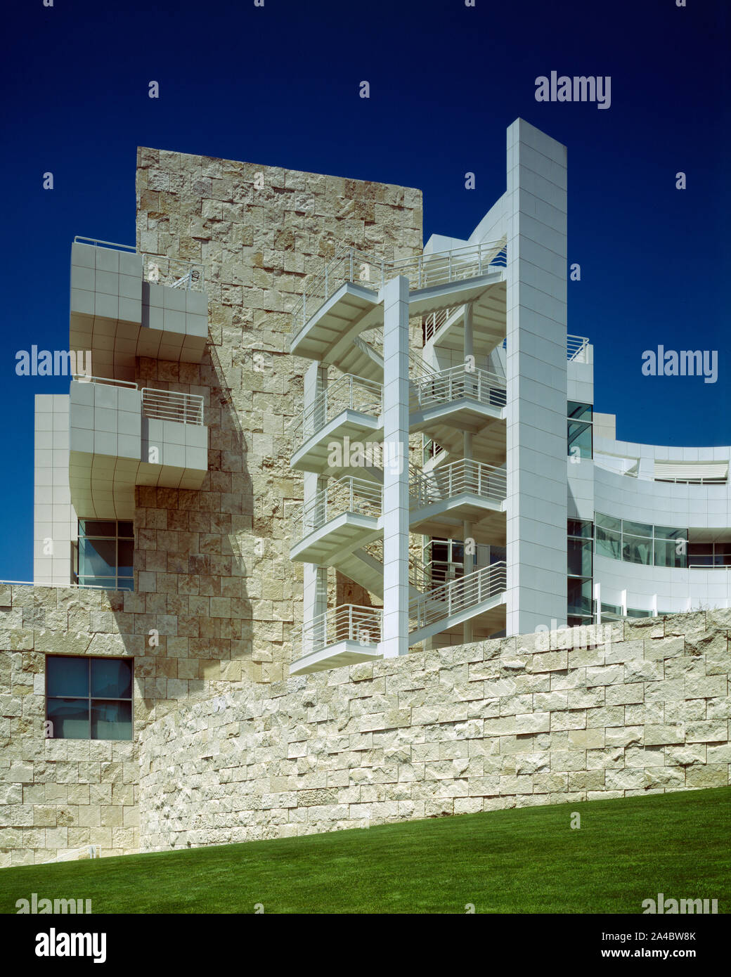 Il Getty Center, in Brentwood, Los Angeles, California, è un campus per le istituzioni culturali fondata da oilman J. Paul Getty Foto Stock