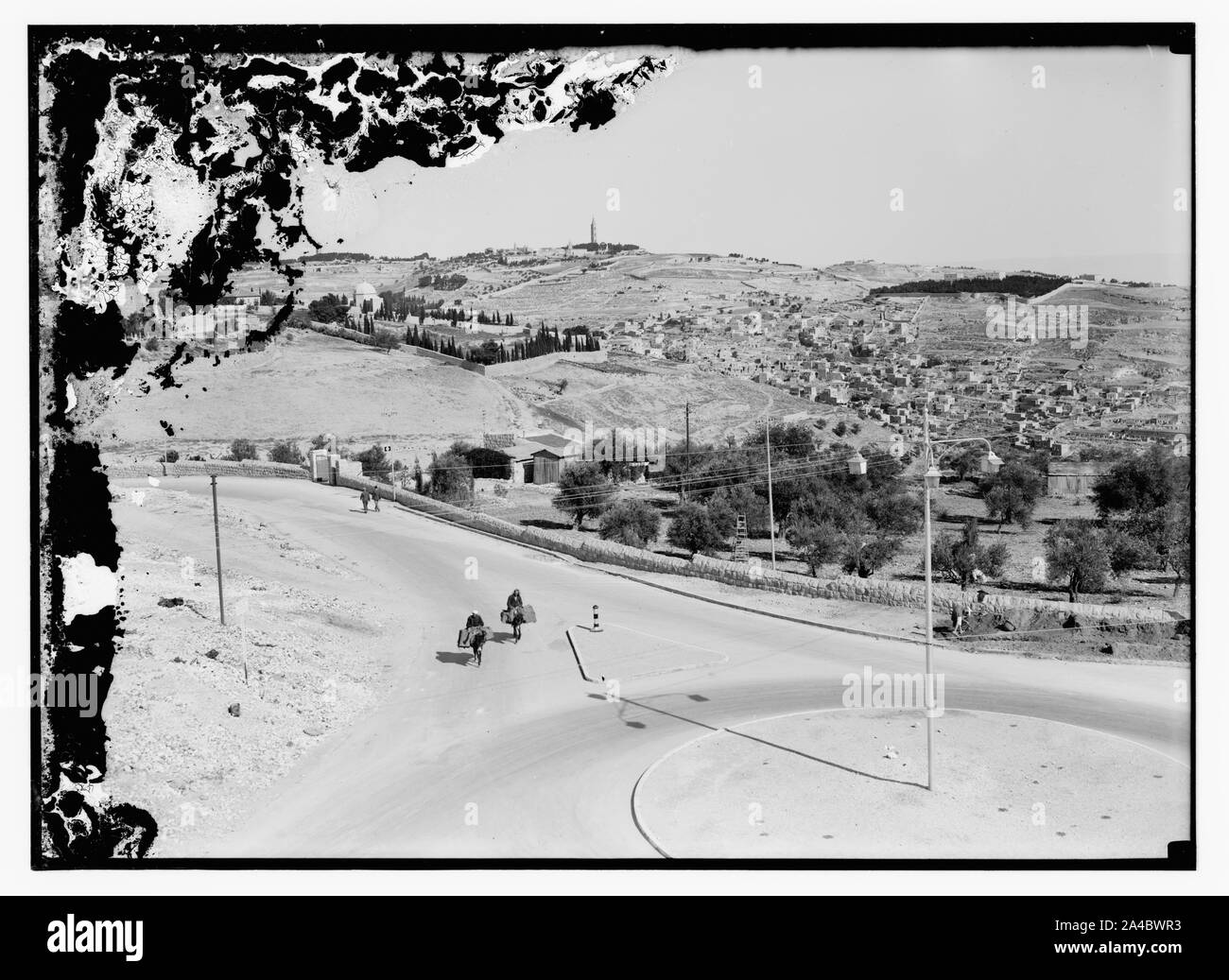 L'innesto [cioè Graf Zeppelin] sopra Gerusalemme Foto Stock