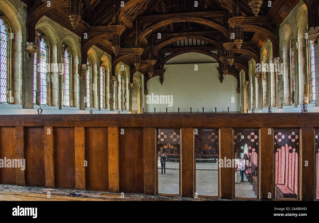 La Grande Hall a Eltham Palace Foto Stock