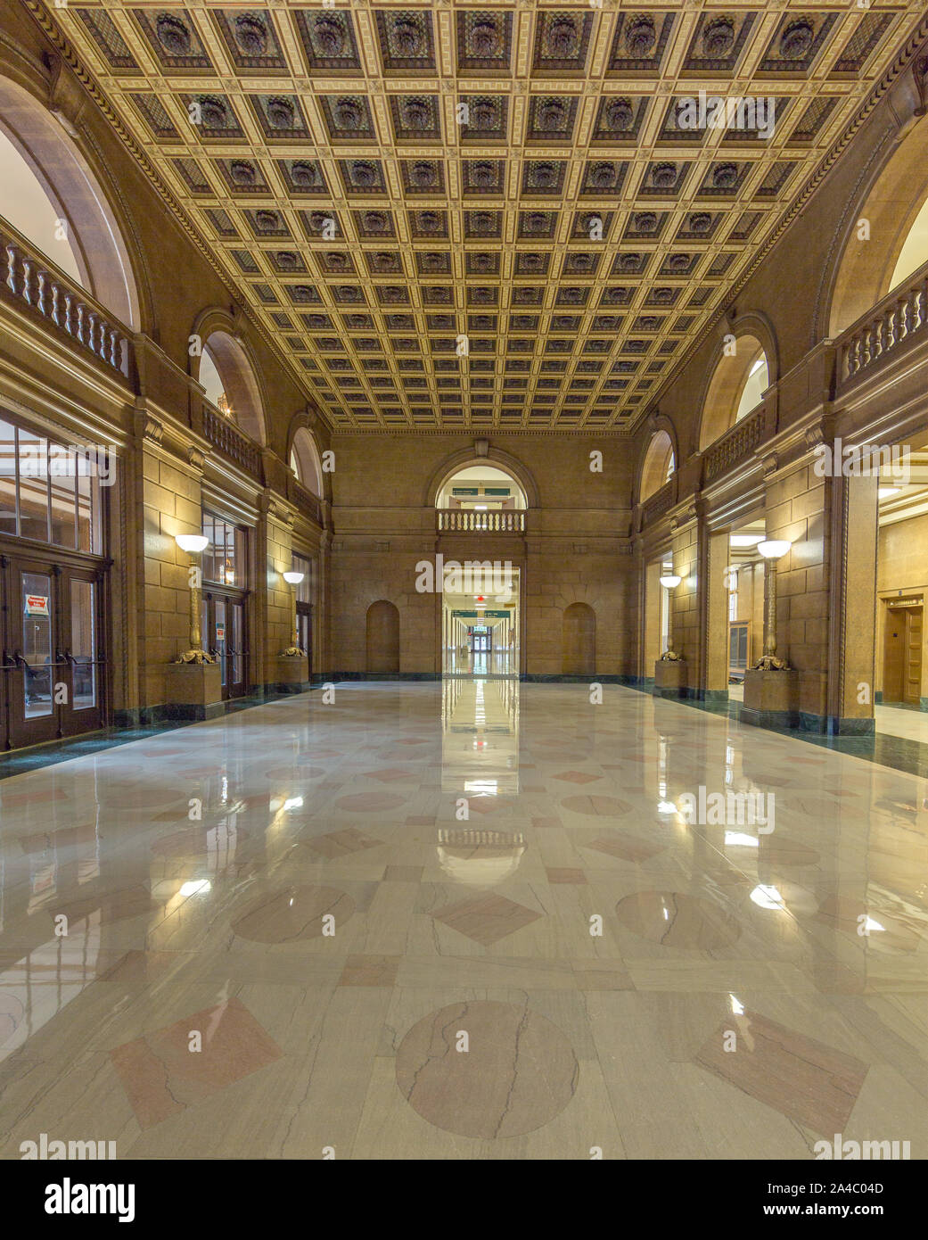 L'Internal Revenue Service Edificio, situato nel centro del Triangolo Federale complesso in Washington, D.C. Foto Stock