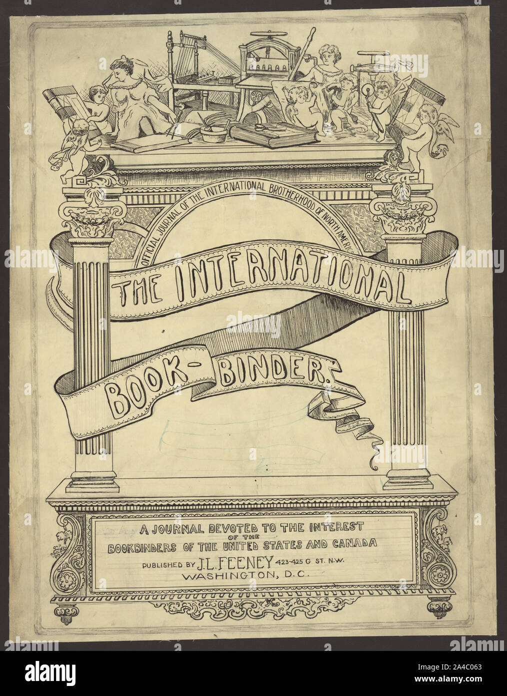 L'International Book-legante / R.L.B. Foto Stock