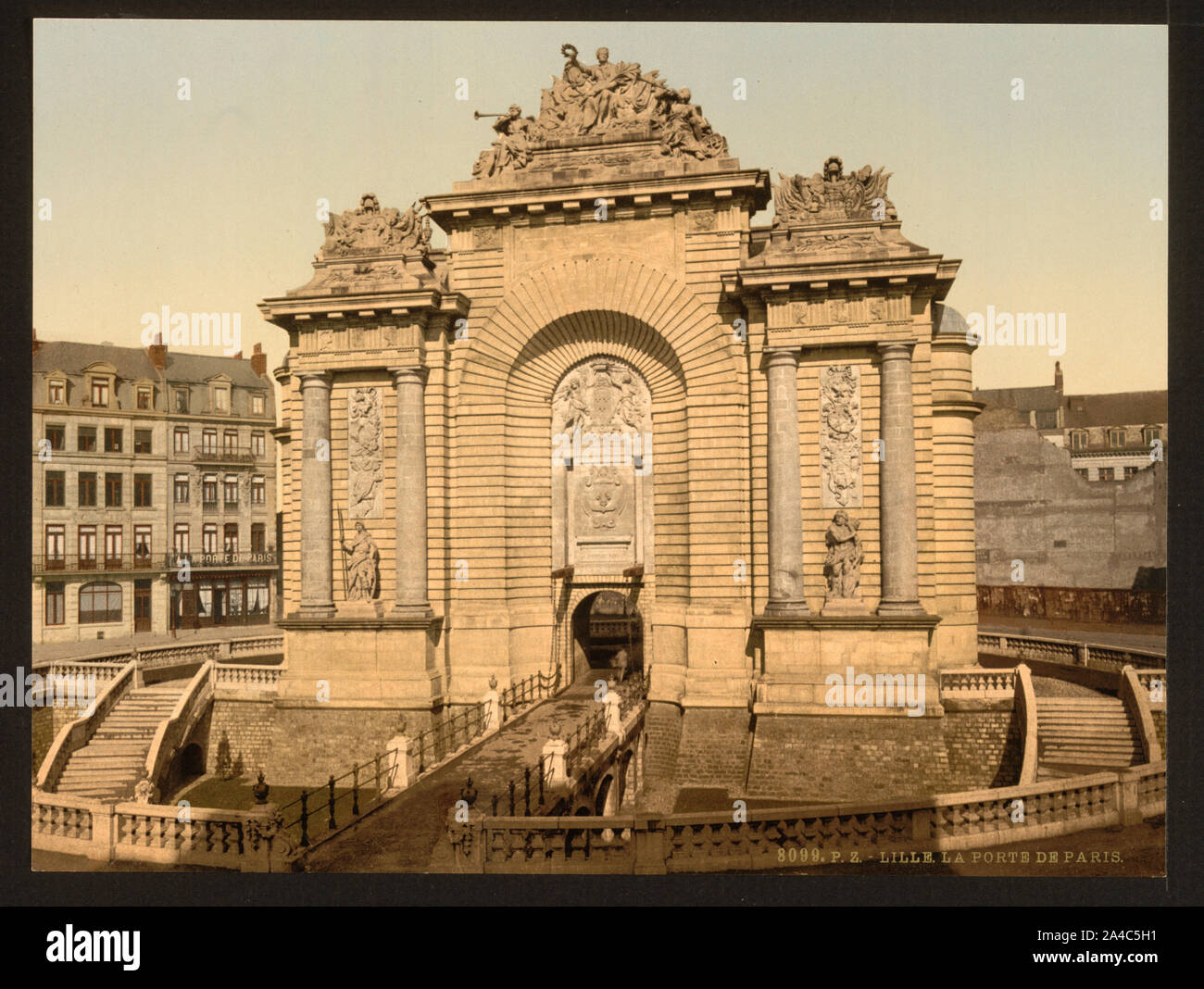 La porta di Parigi, Lille, Francia Foto Stock