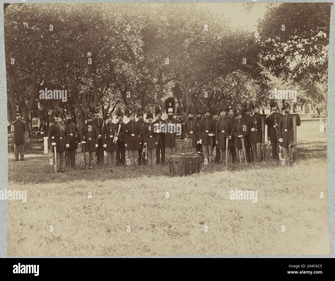 La banda di Post, Fort Monroe, Va., dicembre, 1864 Foto Stock