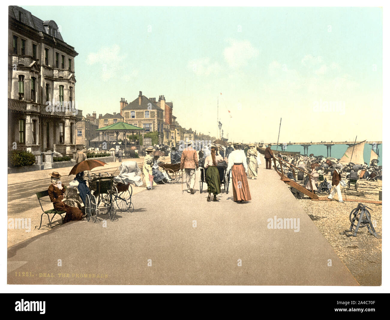 Il Lungomare, trattare, Inghilterra Foto Stock