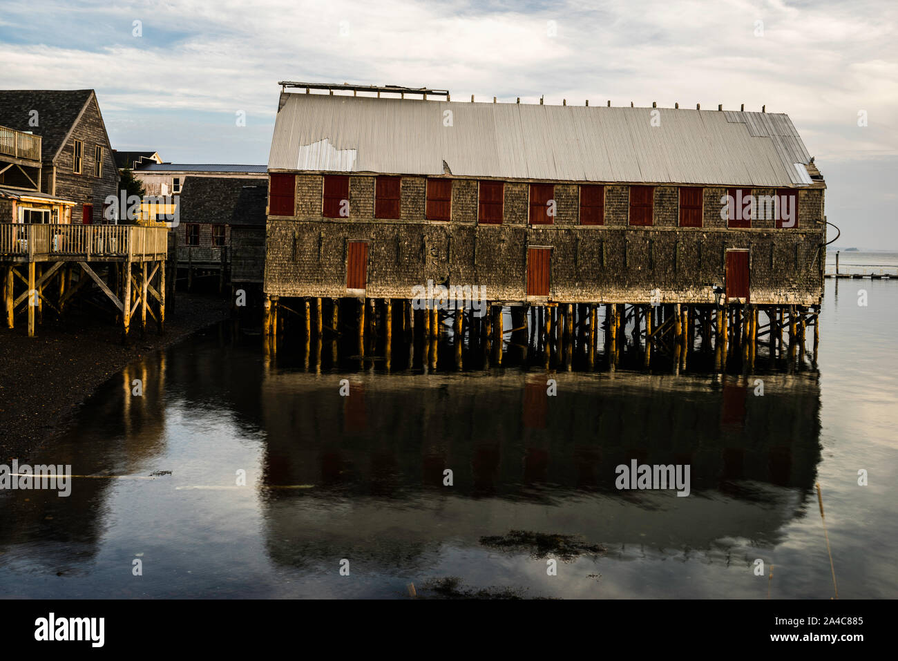 Affumicatoio McCurdy Museum   Lubec, Maine, Stati Uniti d'America Foto Stock