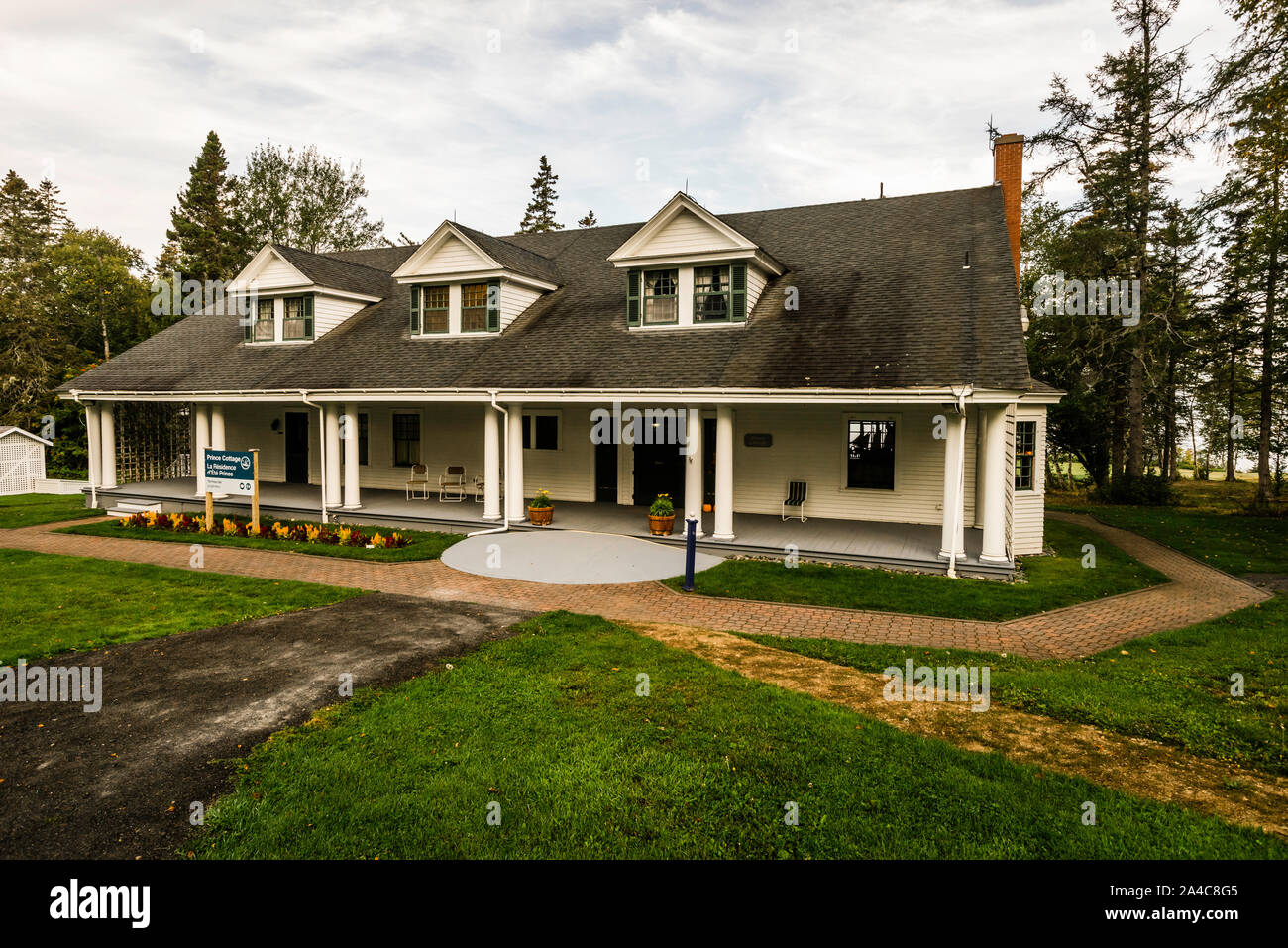 Il principe Cottage Roosevelt Campobello International Park   Welshpool, Campobello Island, New Brunswick, CA Foto Stock