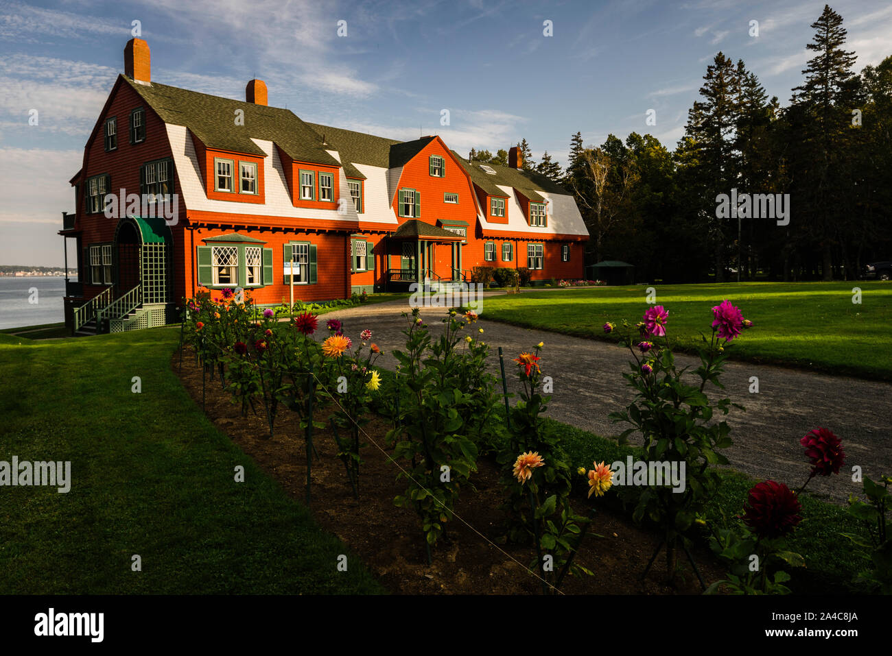 Roosevelt Cottage Roosevelt Campobello International Park   Welshpool, Campobello Island, New Brunswick, CA Foto Stock