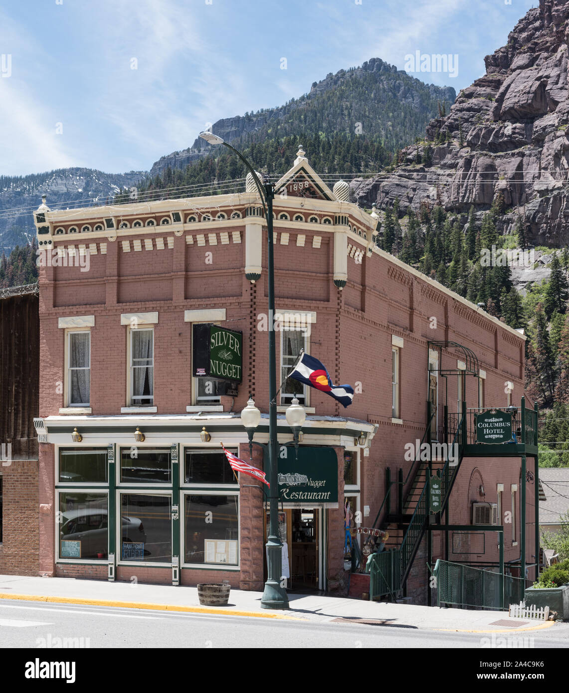 Il Silver Nugget Ristorante di Ouray, Colorado Foto Stock