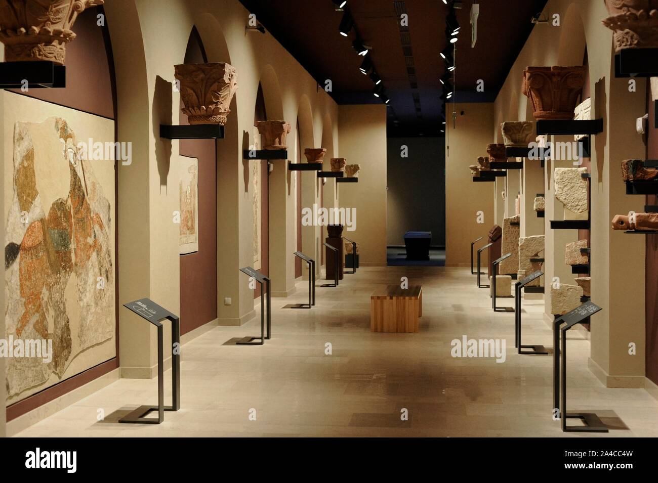 Galería Faras. Interior de una sala. Museo Nacional. Varsovia. Polonia. Foto Stock