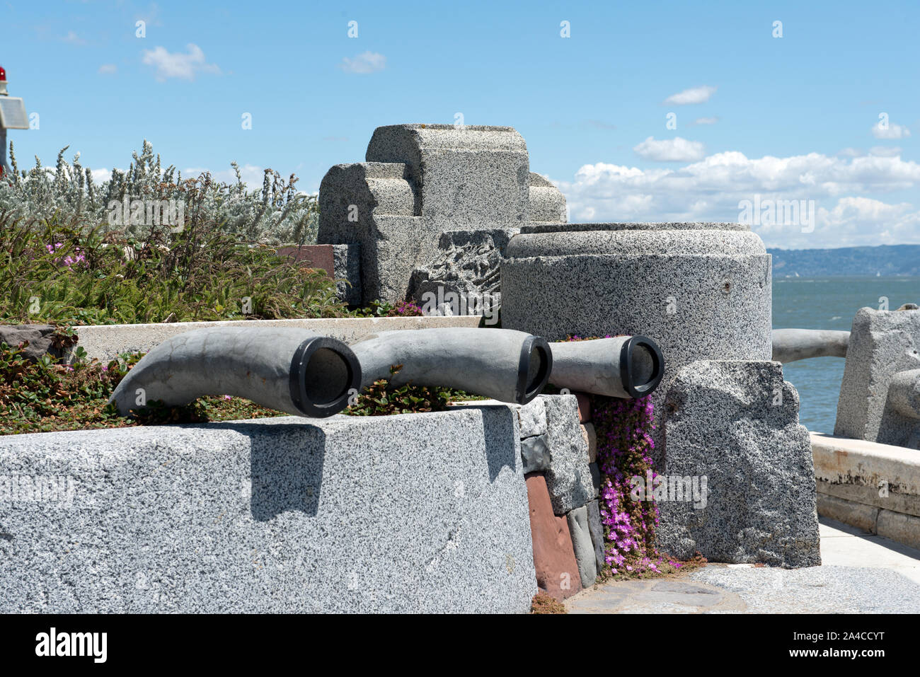 L'organo d'onda, un segnale acustico di scultura a San Francisco, California Foto Stock