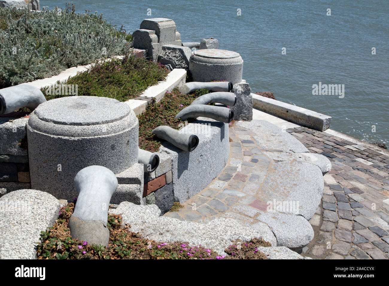 L'organo d'onda, la baia di San Francisco, California Foto Stock