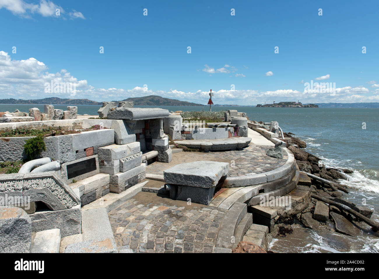 L'organo d'onda, un segnale acustico di scultura a San Francisco, California Foto Stock