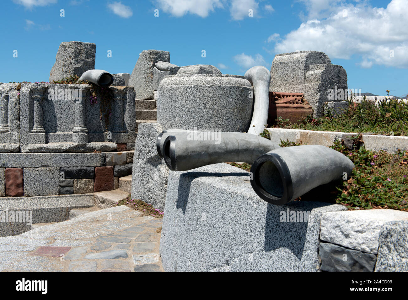 L'organo d'onda, un segnale acustico di scultura a San Francisco, California Foto Stock