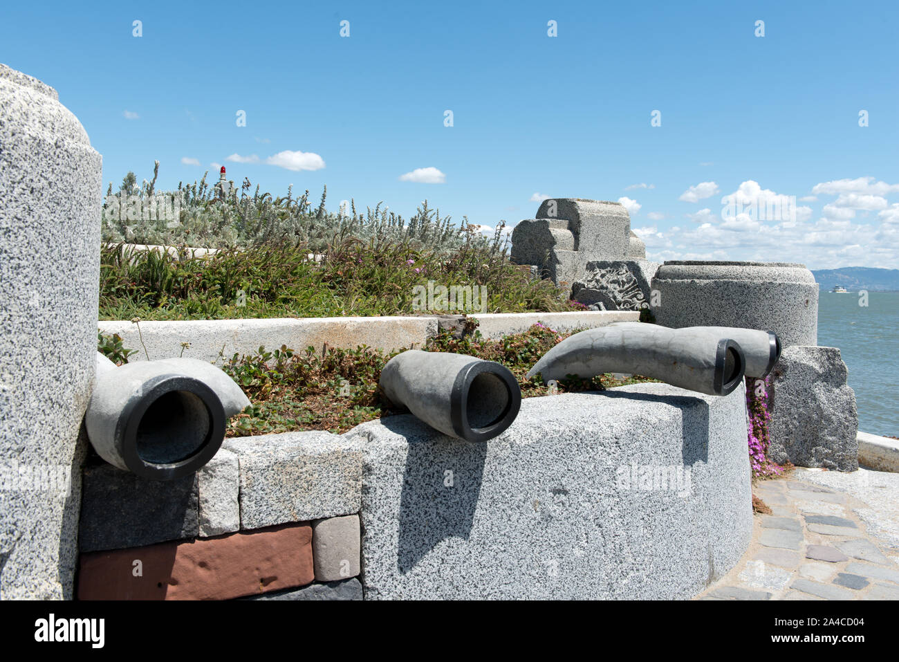 L'organo d'onda, un segnale acustico di scultura a San Francisco, California Foto Stock