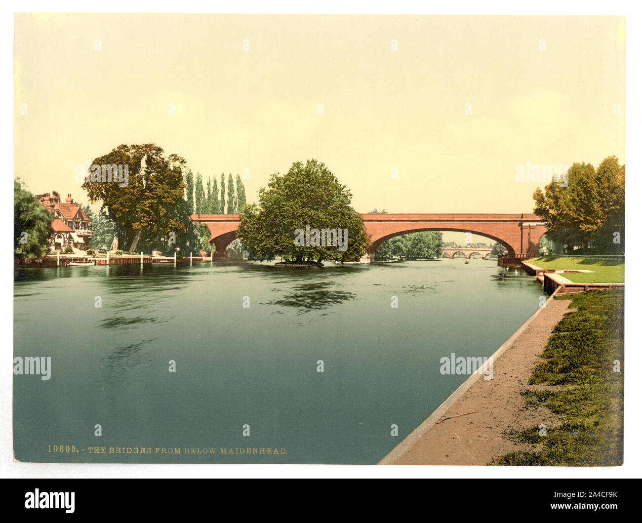 Il ponte dal basso Maidenhead, Inghilterra Foto Stock