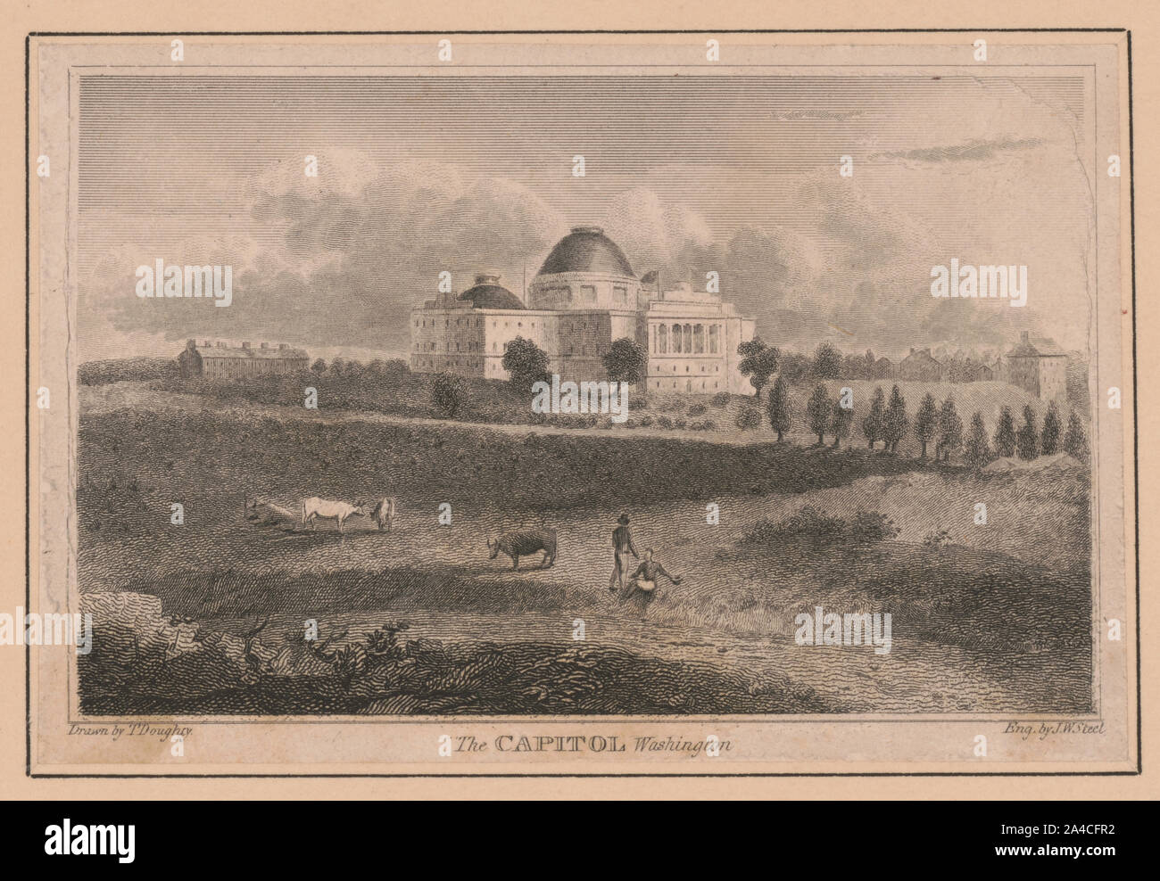 Il Campidoglio di Washington / disegnati da T. Doughty Foto Stock