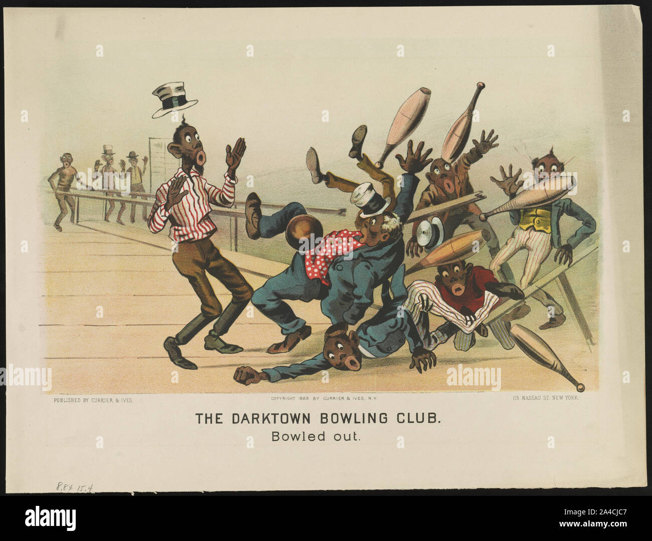 Il darktown bowling club: colpiti fuori Foto Stock