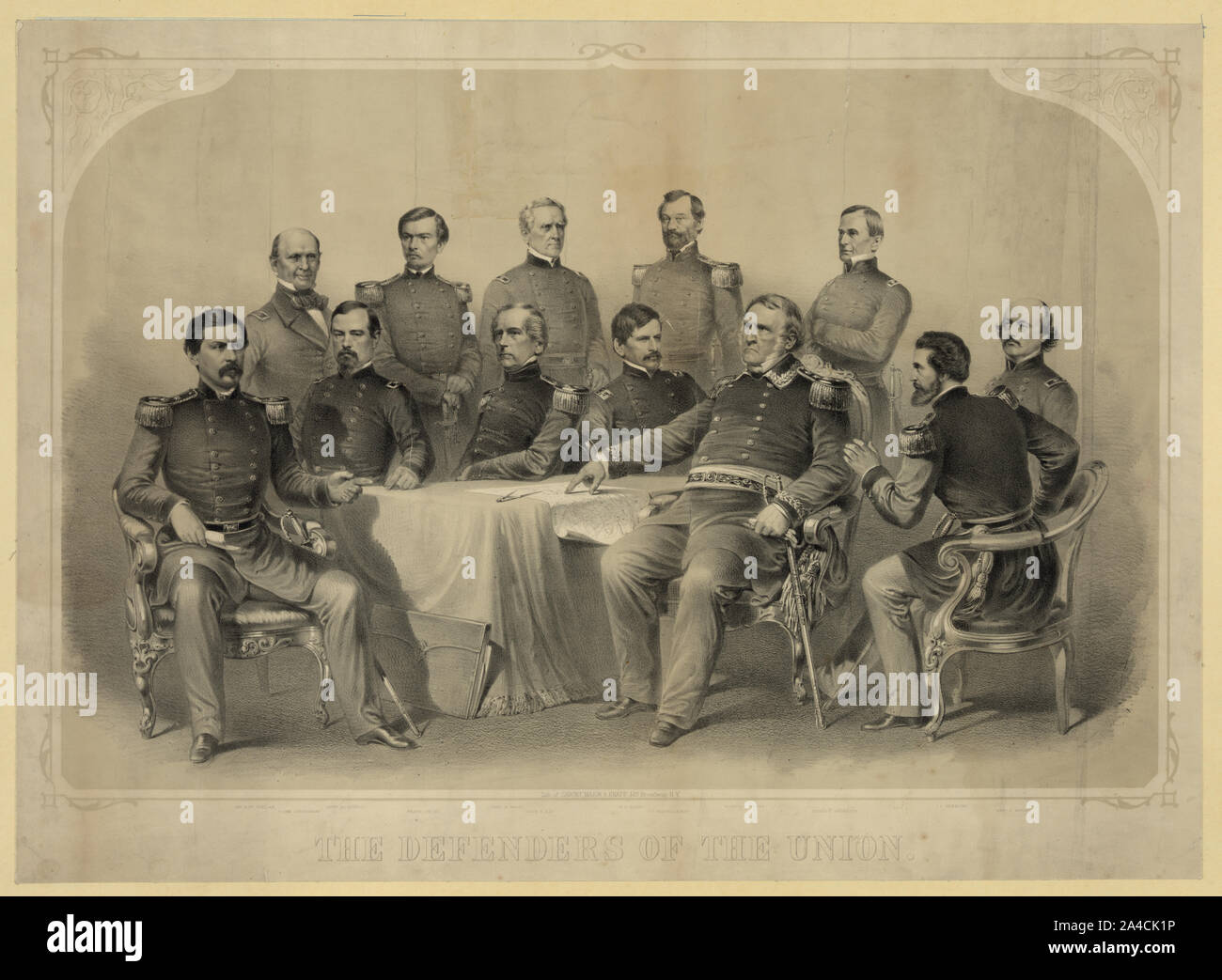 I difensori dell'Unione / lith. Di Sarony, Major & Knapp, N.Y. Foto Stock