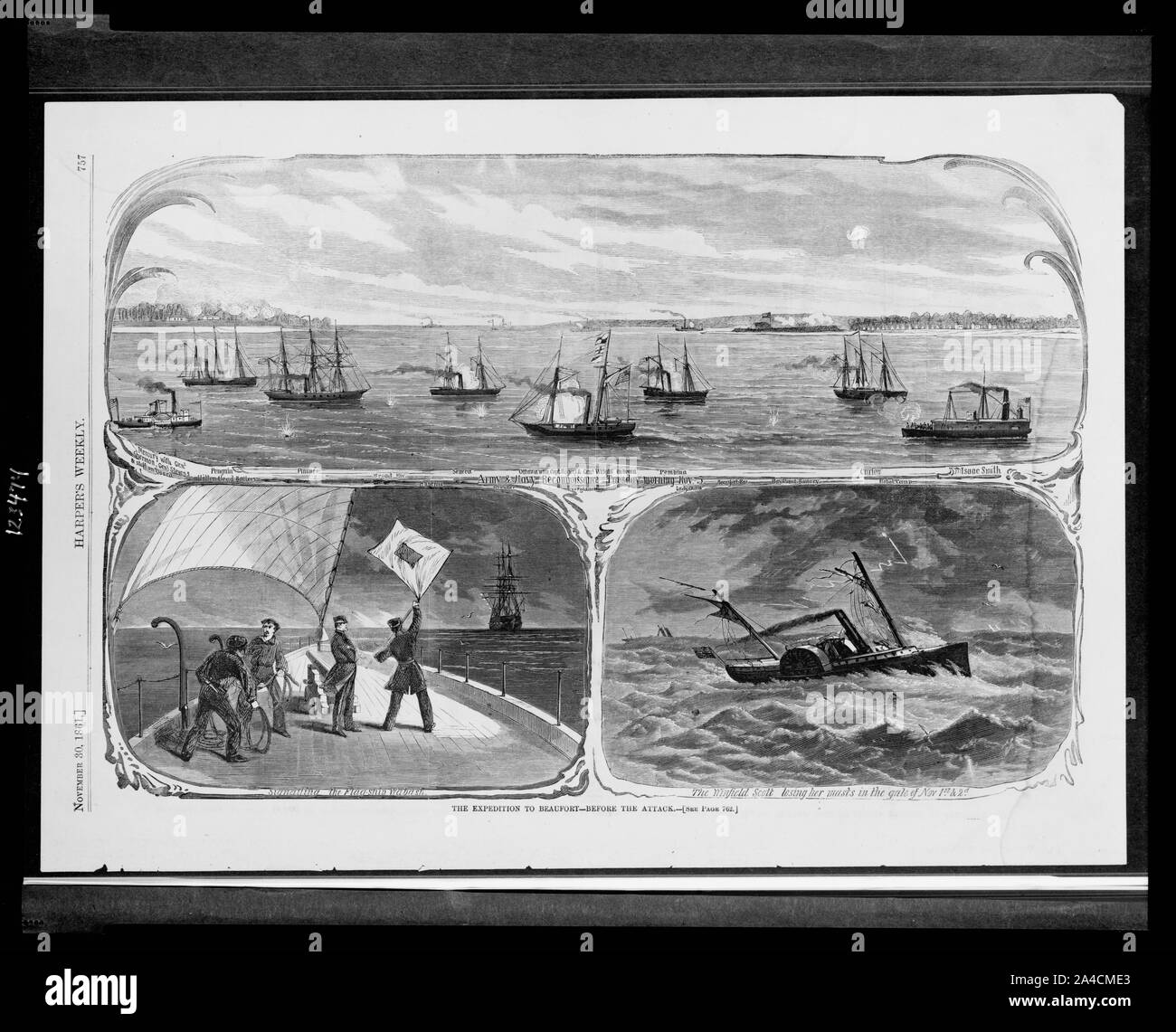 La spedizione di Beaufort - prima dell'attacco Foto Stock