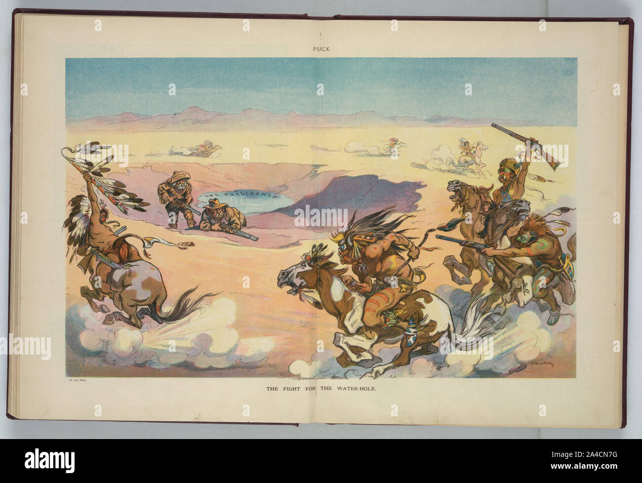 La lotta per l'acqua-foro / Keppler. Foto Stock