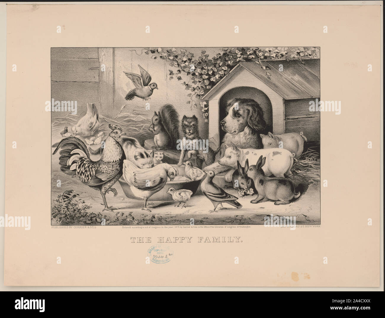 La famiglia felice Foto Stock