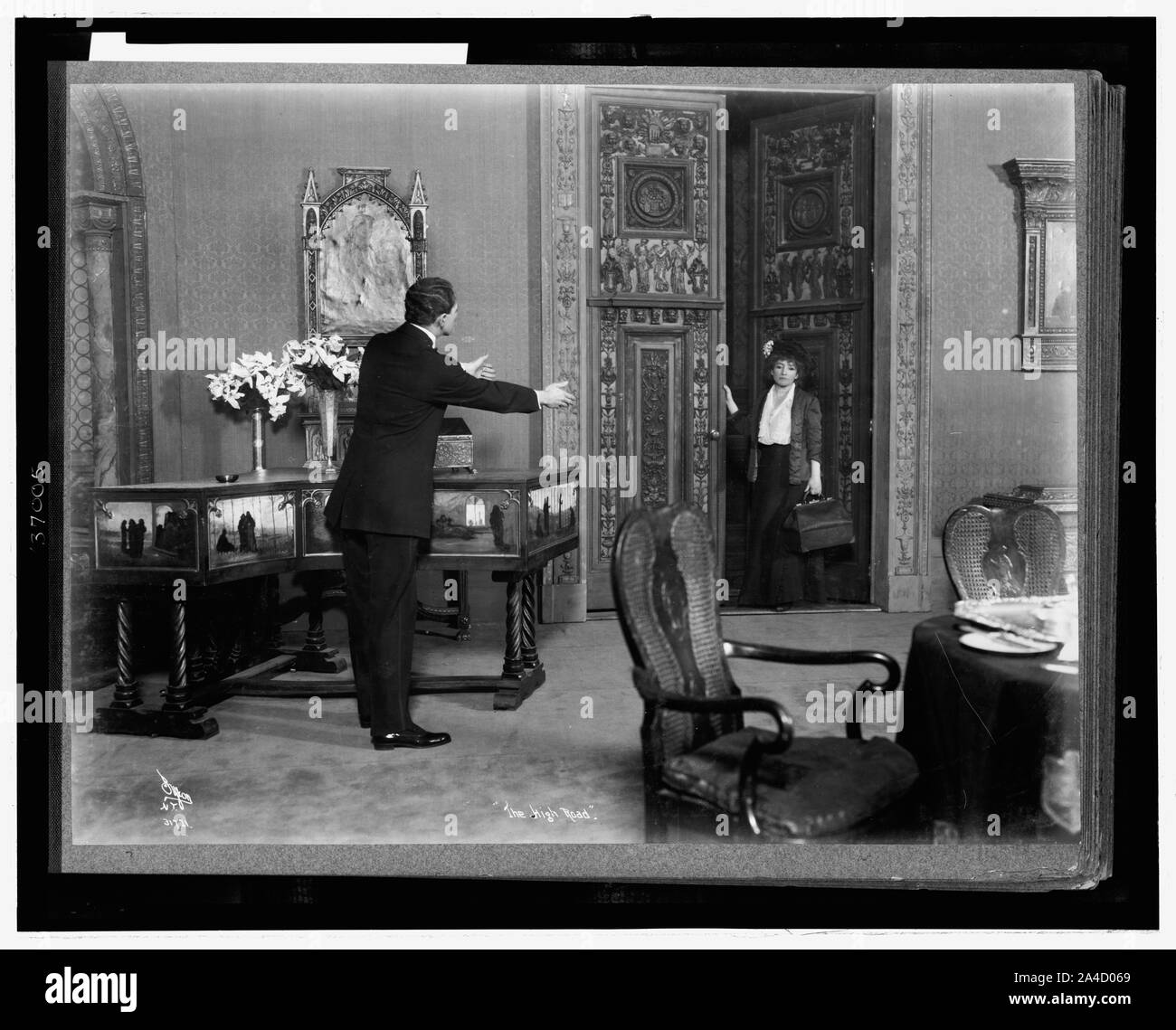 La strada alta / Byron, N.Y. Foto Stock