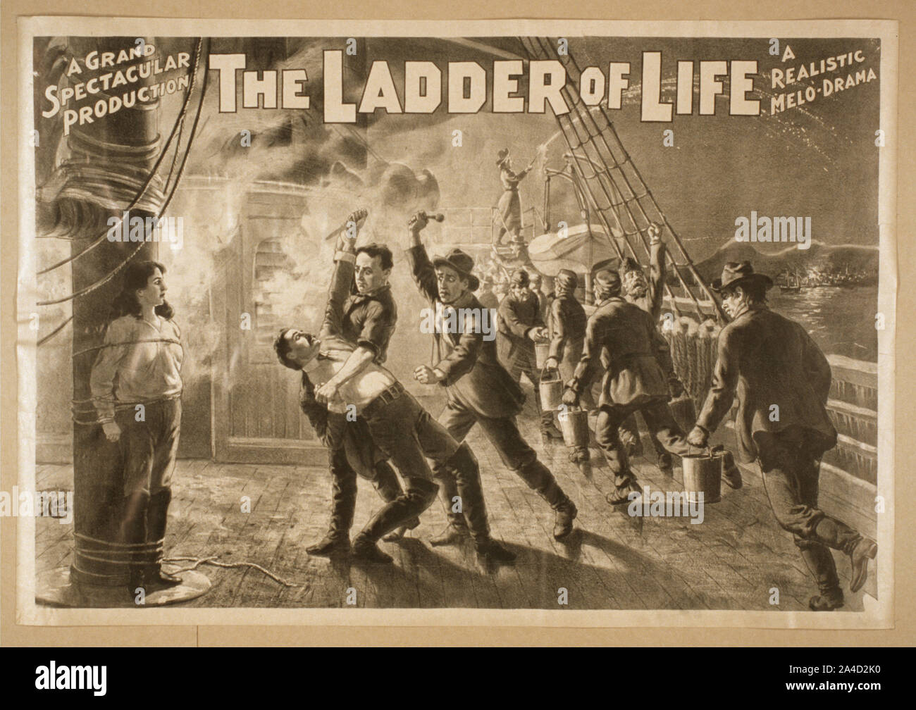 La scaletta della vita un grand spettacolare produzione : un realistico melo-dramma. Foto Stock