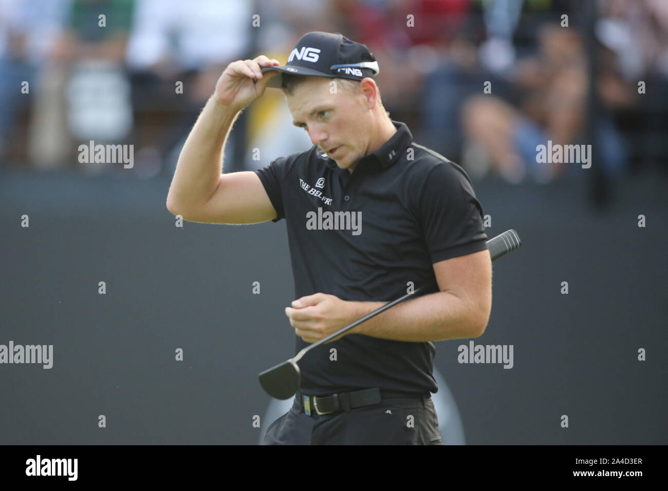 Roma, Italia. Xiii oct, 2019. Roma, Italia - 13 ottobre 2019:Matt Wallace (Inghilterra) in azione durante il giorno 4 dell'76 Golf Open italiani a Olgiata Golf Club il 13 ottobre 2019 a Roma, Italia Credit: Indipendente Agenzia fotografica/Alamy Live News Foto Stock