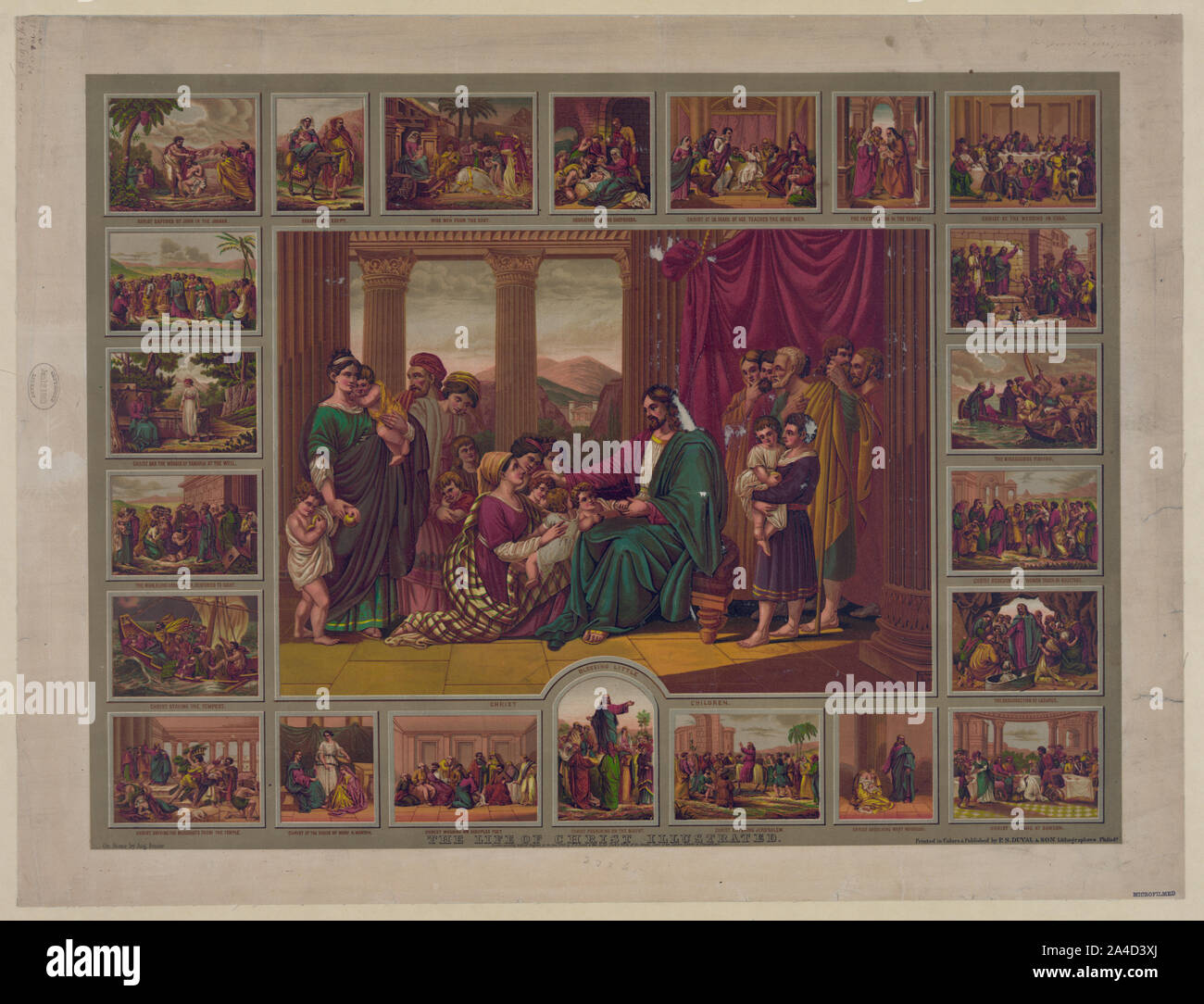 La vita di Cristo è illustrato Foto Stock