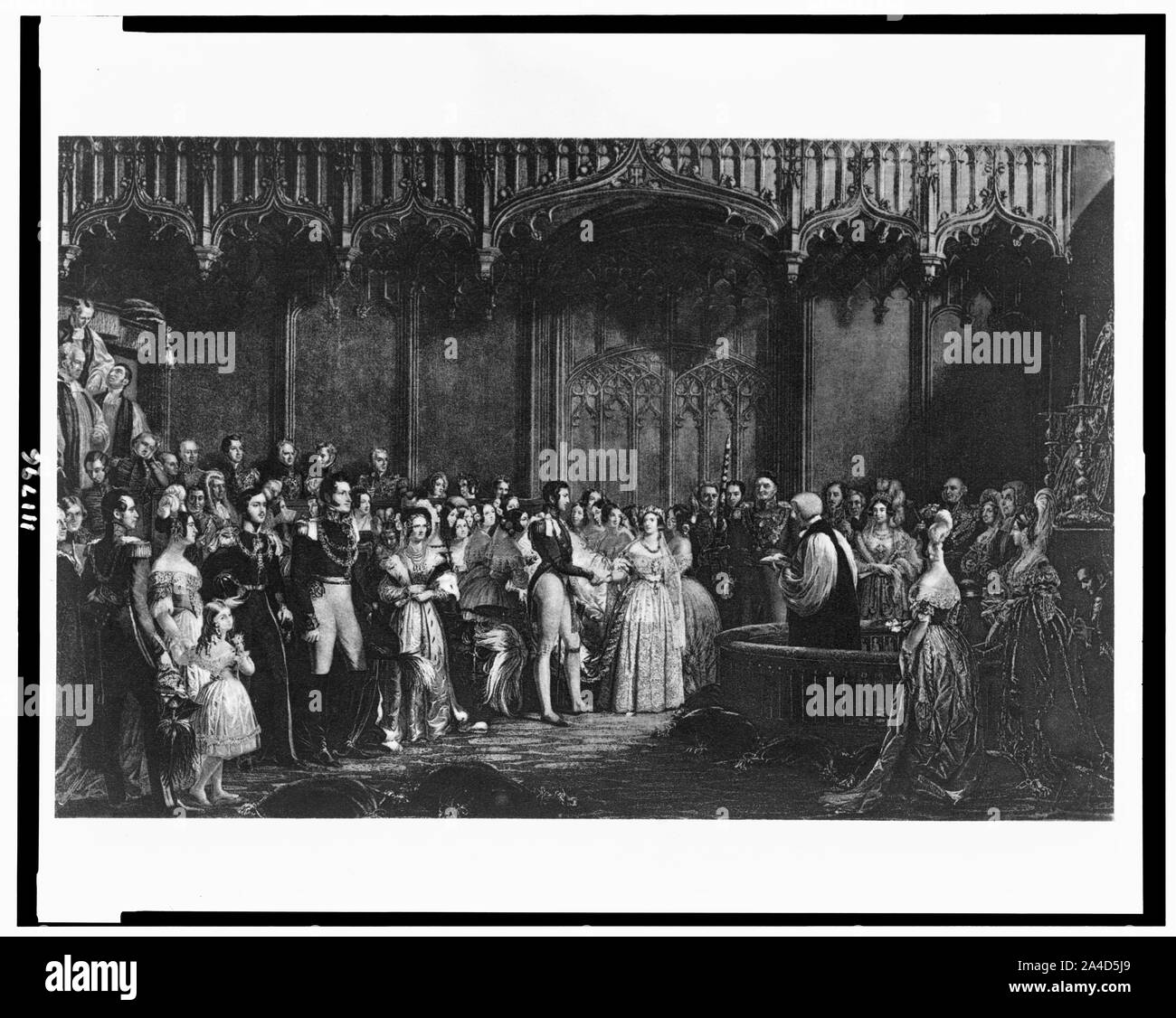 Il matrimonio della regina Victoria, nella Cappella Reale, St. James Palace Foto Stock