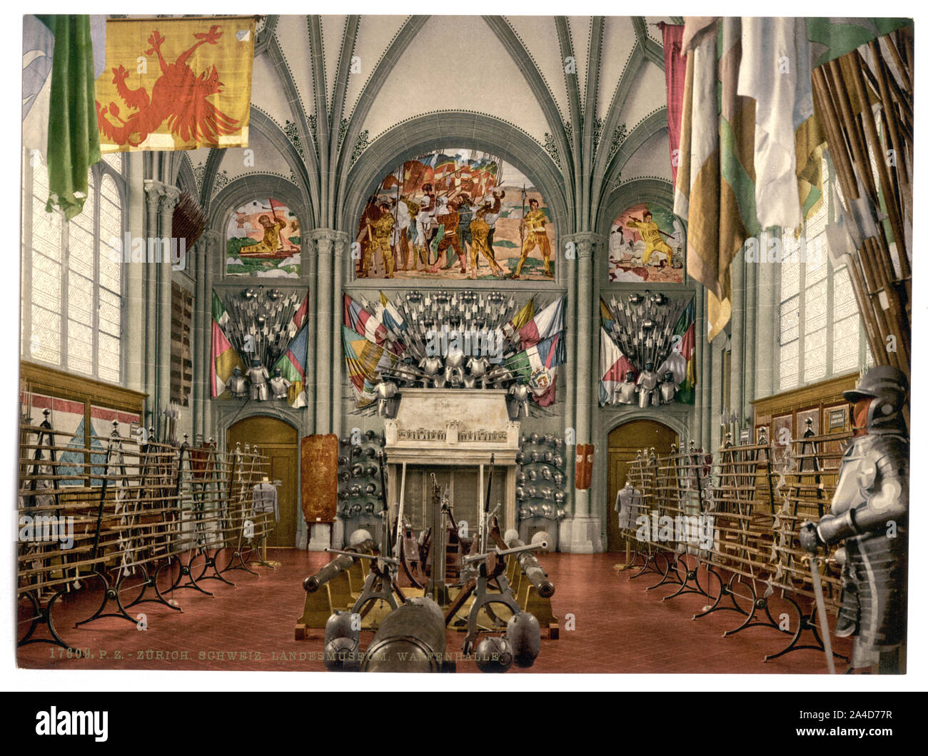 Il museo, il display di armor, Zurigo, Svizzera Foto Stock