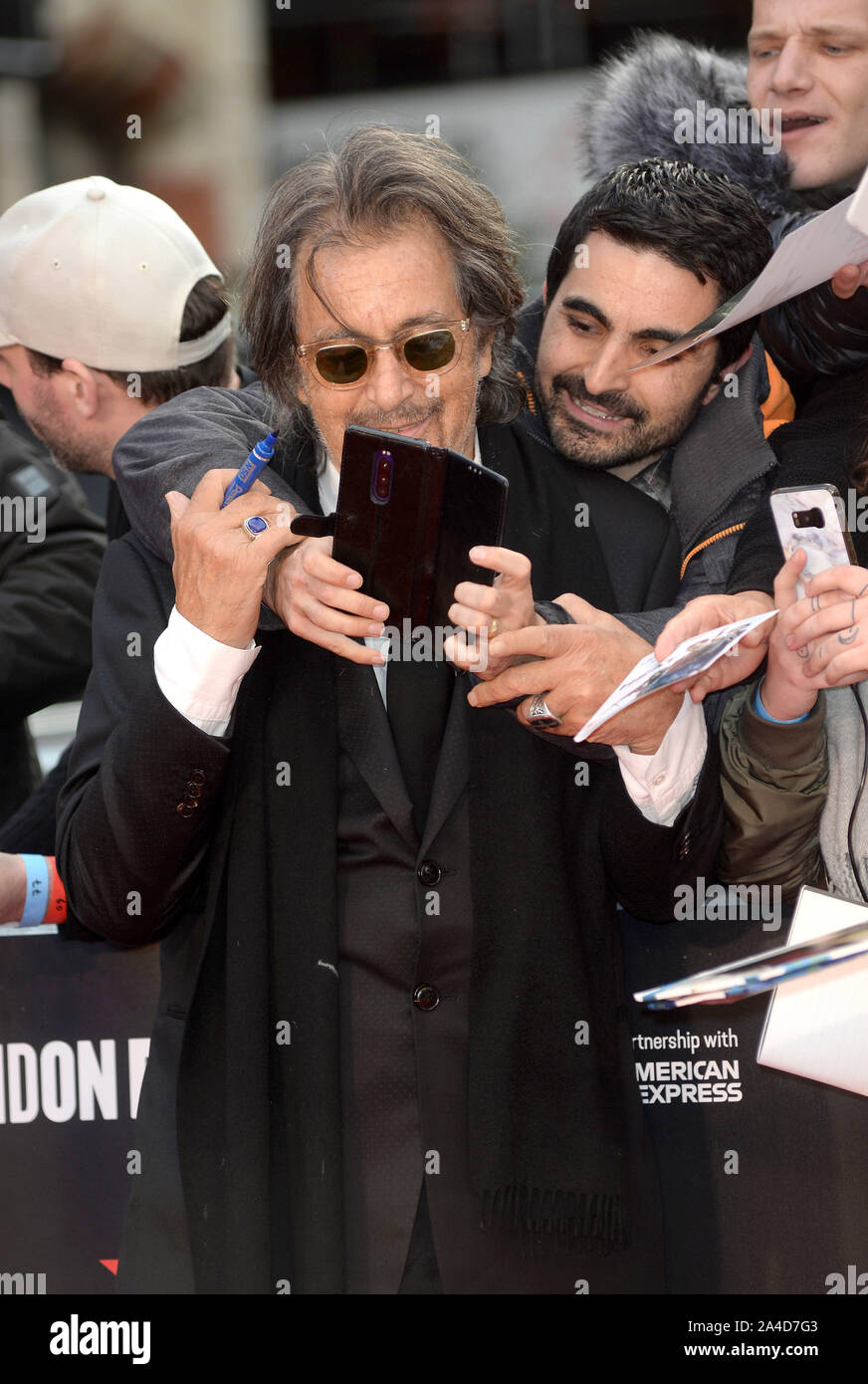 Foto deve essere accreditato ©Alpha premere 078237 13/10/2019 Al Pacino la Premiere irlandese di chiusura di Gala di notte durante la 63LFF BFI London Film Festival 2019 a Londra Foto Stock