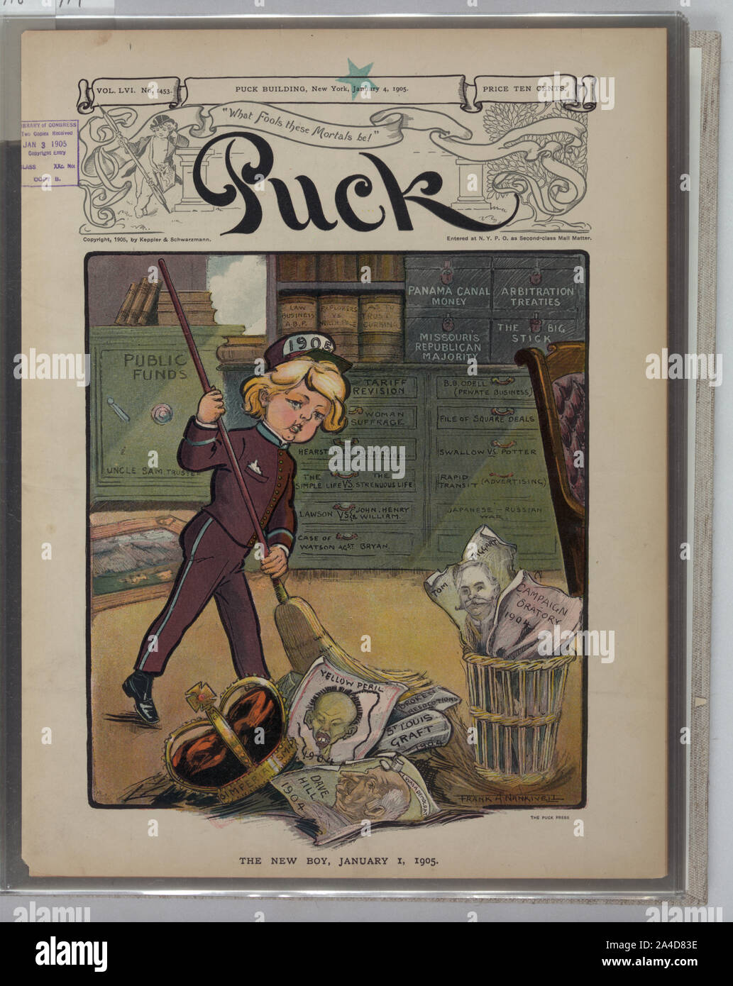 Il nuovo ragazzo, 1 Gennaio 1905 / Frank A. Nankivell. Foto Stock