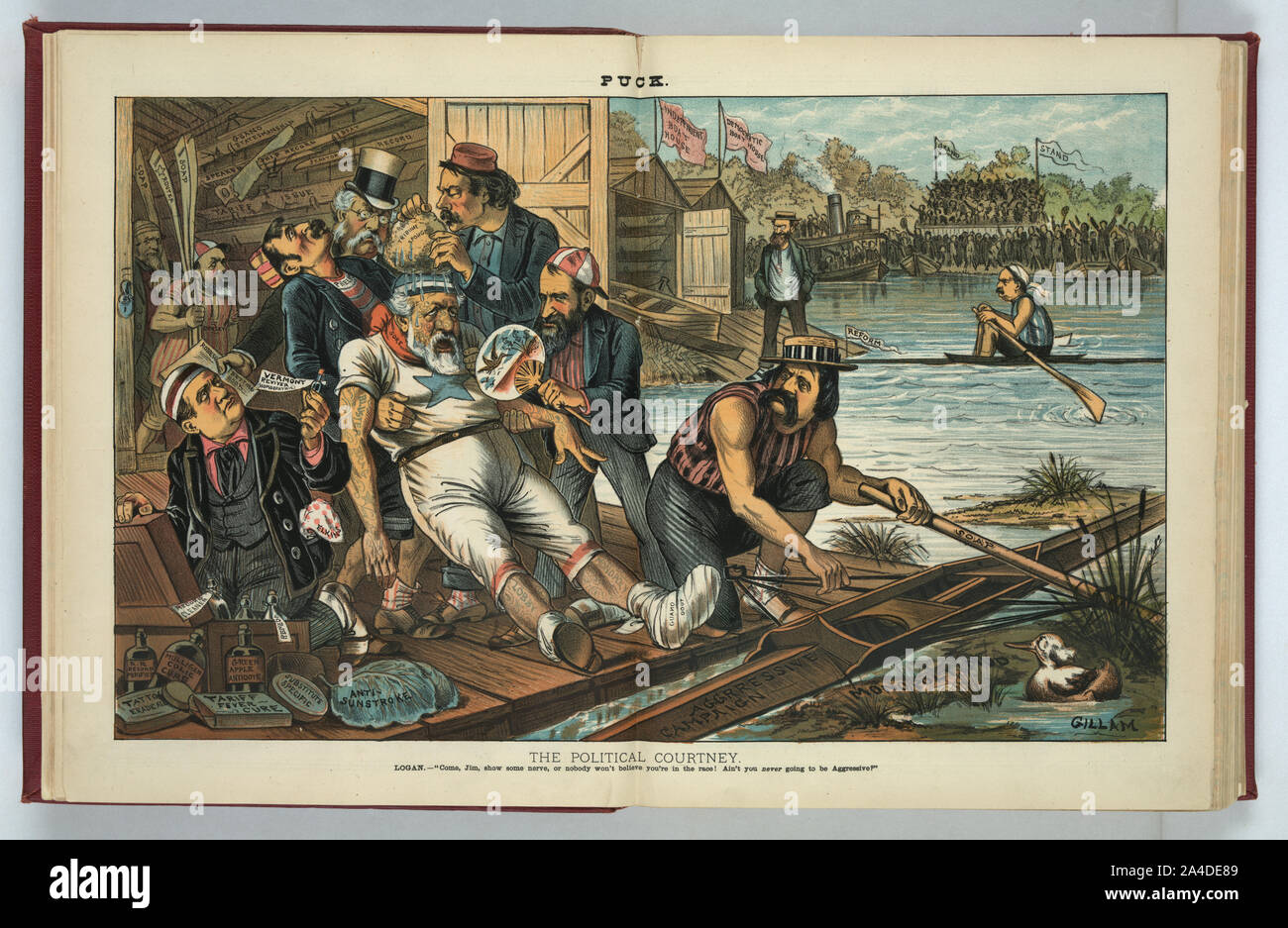 La politica Courtney / Gillam. Foto Stock