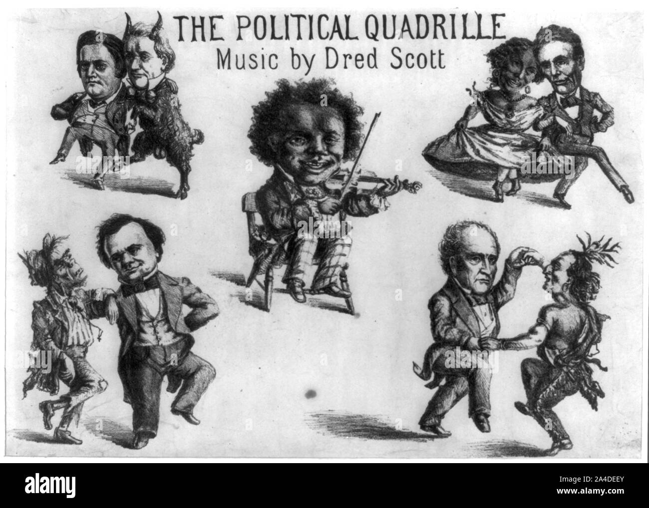 La quadriglia politico. Musica di Dred Scott Foto Stock