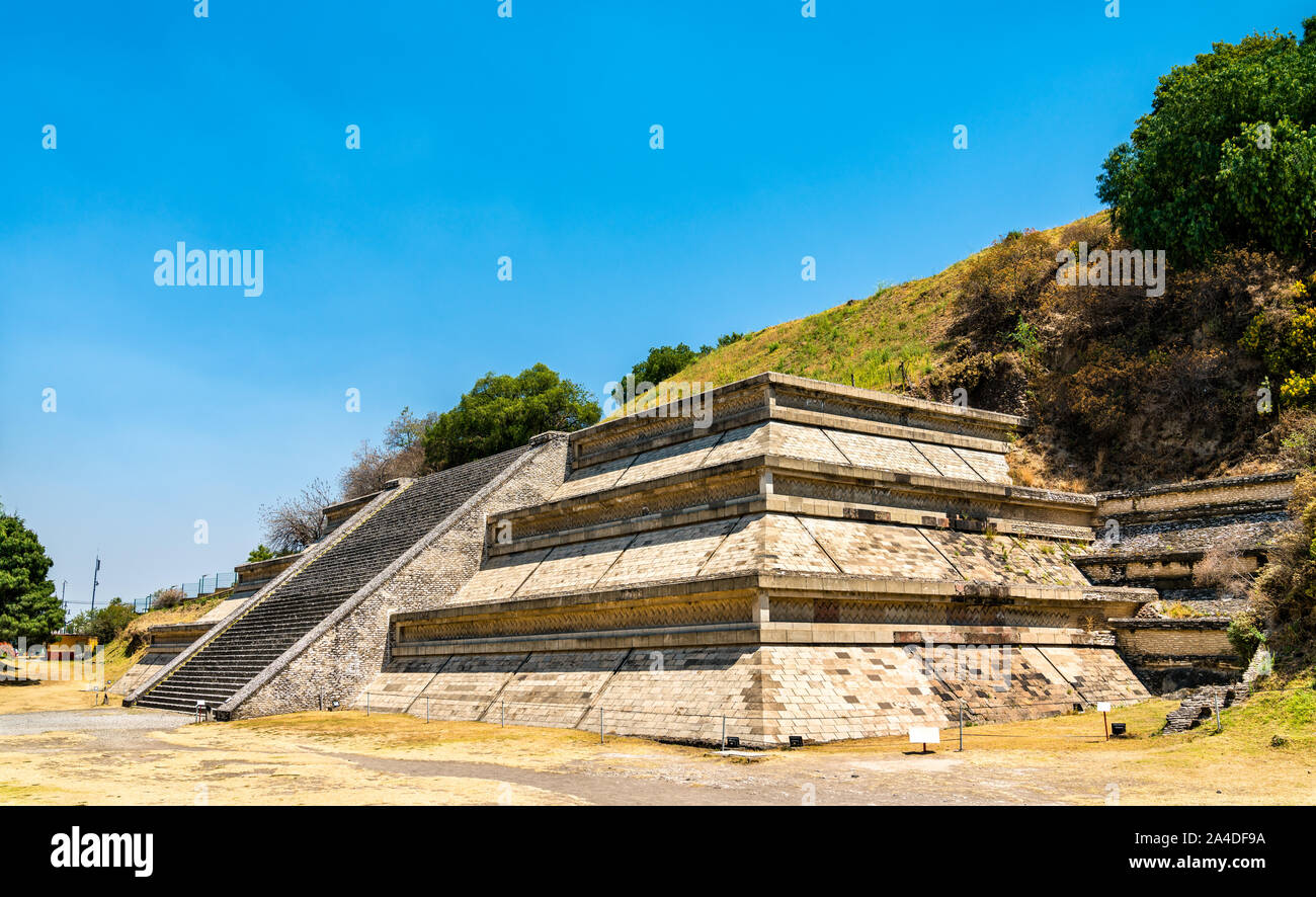 La Grande Piramide di Cholula in Messico Foto Stock