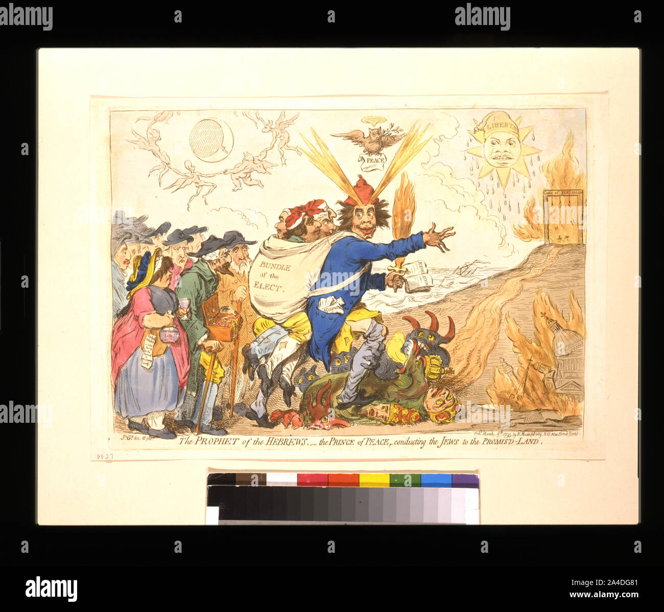 Il profeta degli ebrei, il principe della pace conducendo gli Ebrei al Promis'd-Land Foto Stock