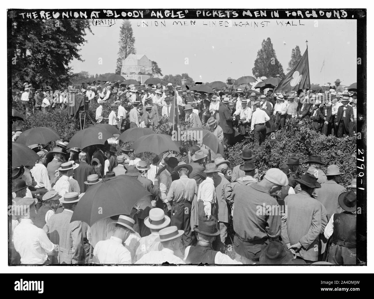La reunion a sanguinose angolo - Pickett's uomini in per[e]terreno Foto Stock